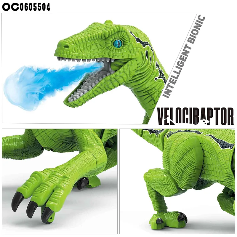 DIY Kit Realistic High Quality China Remote Control Robotic Velociraptor Intelligent Dinosaur Toys