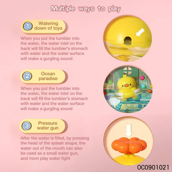 Wholesale 2in1 Children Bathroom Water Spray Animal Kids Shower Baby Bath Toys