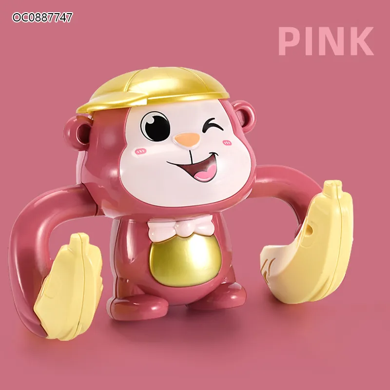 Wholesale Electric Children Musical Walking Animal Battery Operated Plastic Animal Monkey Toys