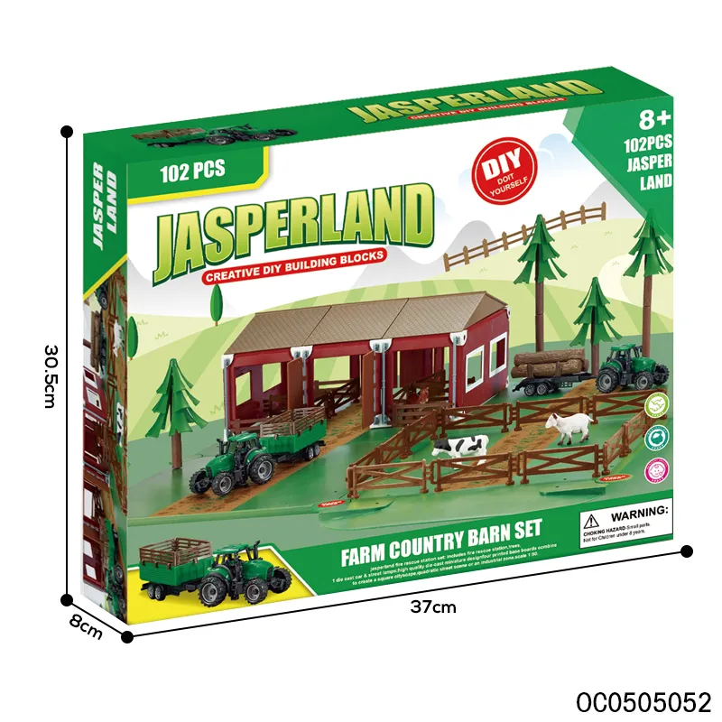 Wholesale Montessori Educational Farm Toys Animals for Kids with Plastic Truck