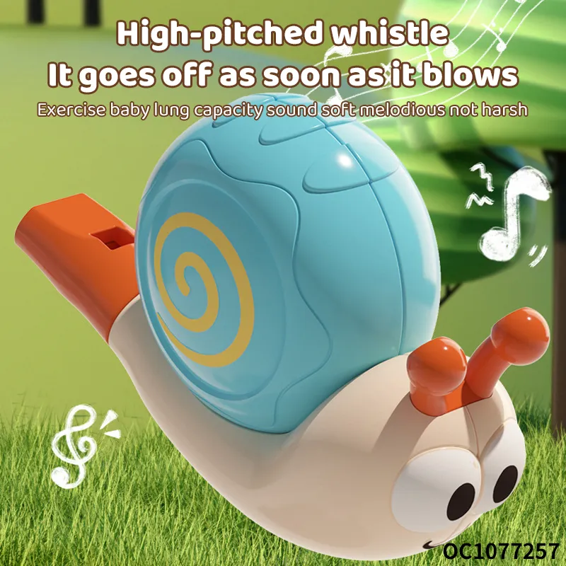 Wholesale Popular Cartoon Snail Animal Shaped Montessori Mini Plastic Music Toy
