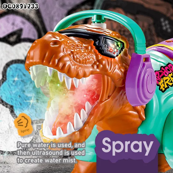 Children RC Promotional Walking Dinosaur Gift and Toy for Trending Products 2025 New Arrivals Kids Toys with Mist Spray Action