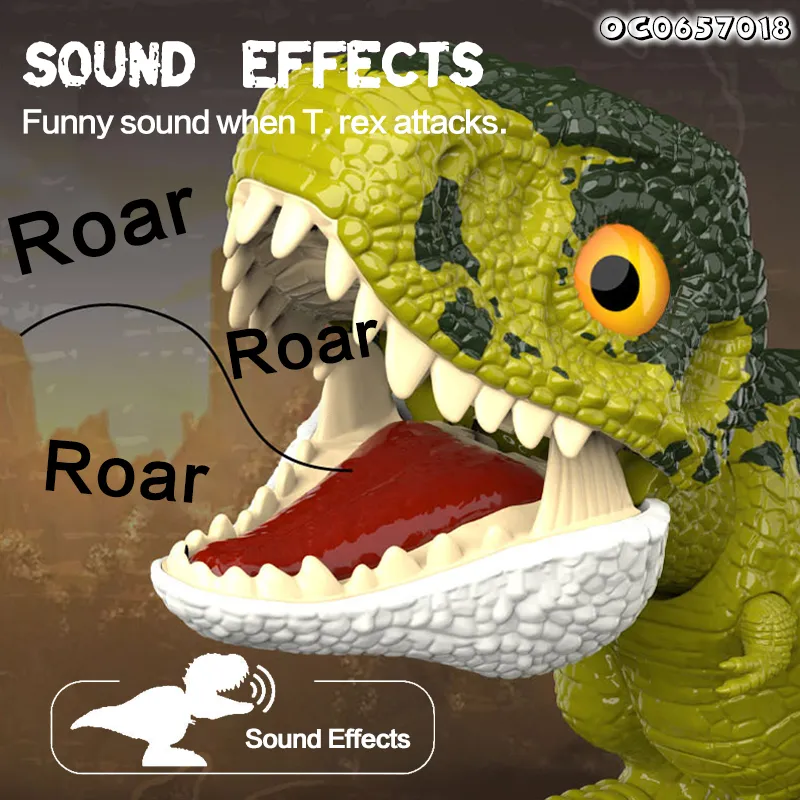 China Promotional Electric 20 Cm Cute Roaring Dinosaur Gift and Models Toy for Children and Kids with Simulation Sound