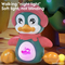 Hot Selling Wholesale Battery Operated Plastic Light up and Sound Penguin Animal Car Electric Baby Toy