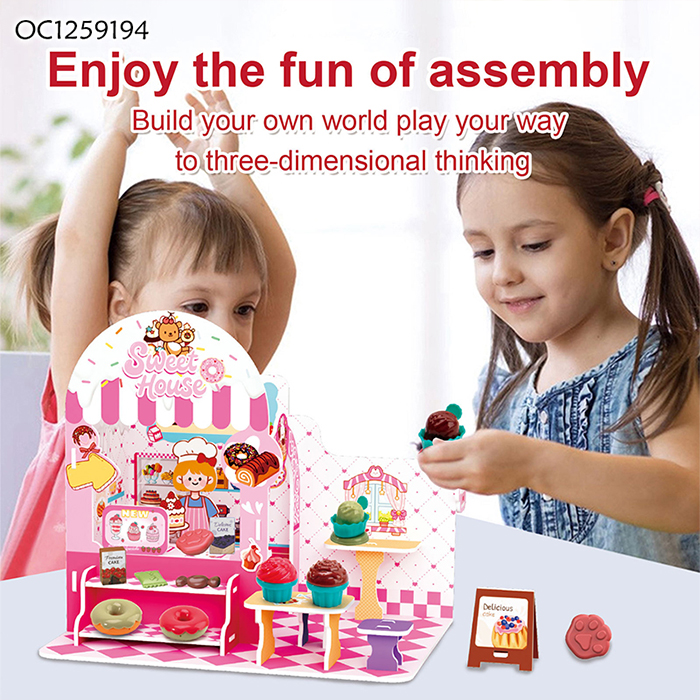 OC1259194 Cardboard Puzzle Dessert Toys