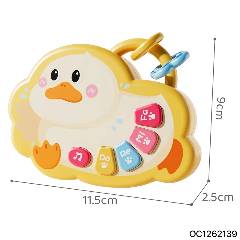Toys Attention Concentration Toddler Hand Rattles Musical Educational Sensory Hand Bells Comfort Battery Operated Piano Toy