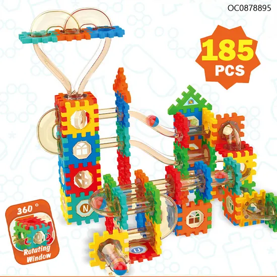 Wholesale Montessori Educational 185PCS Plastic Children's Building Block Balls Set for Children