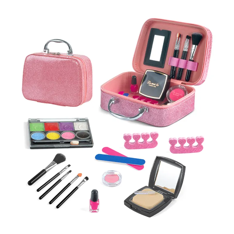 Nail Polish Cosmetics Pretend Portable Makeup Princess Makeup Sets Toy for Children Wholesale