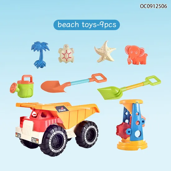 Wholesale Summer Sea Animals Silicone Construction Sand Truck Beach Plastic Outdoor Toys for Children