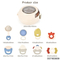 Newborn Baby Kid Toy Early Childhood Development Baby Balls Rainbow Rattle Bells Sensory Toy Eco Friendly Toy with Storage Box