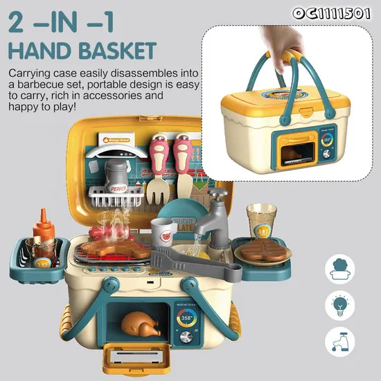 Wholesale Play Household Small Mini Cooking Montessori Educational Children's Plastic Spray Sink Kitchen Toy for Kids