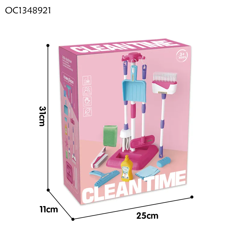 Preschool Educational Items Household Cleaning Materials Products Toy Cleaning Tool Toy for Home Kids Role Play Pretend Play