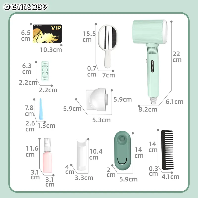Pretend Wholesale Cosmetic Hair Styling Beauty Play Set Toys Wireless Beauty Product Girls Makeup Set Beauty Fashion Toys