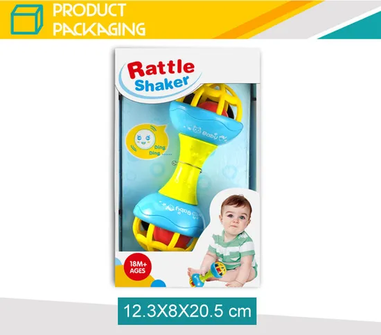 18 Months Old Newborn Shaking Jingle Stick Toy Baby Soft Drum Rattles Toy with Bell