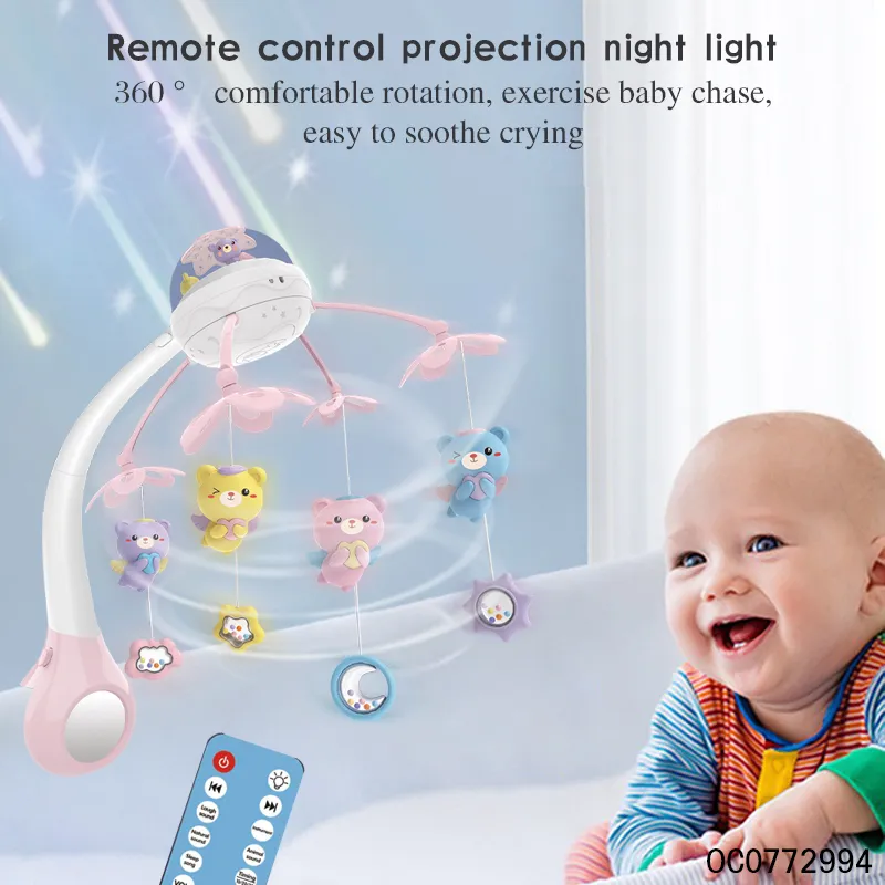 Baby Rattles Crib Mobiles Toy Musical Bed Bell New Born Baby Toys