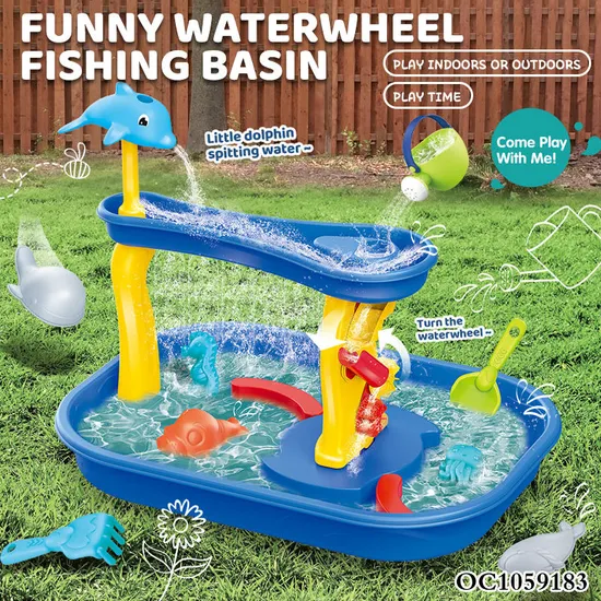 Wholesale Plastic Sea Animals Molds Pool Water Play Center Fun Beach Sand Table Plastic Outdoor Toys