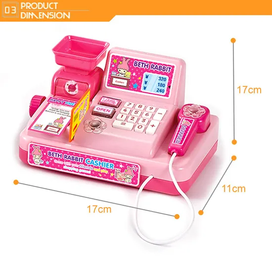 Role Play Home Supermarket Set Import Toy Cash Register Toy for Kids