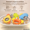 Wholesale Teether Lovely Animal Shape Hand Toys Baby Silicone Rattle Montessori Rattle Set Toy