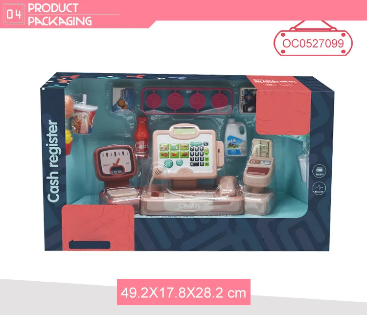 Supermarket Cash Register Machine Pretend Play Toys for Kids