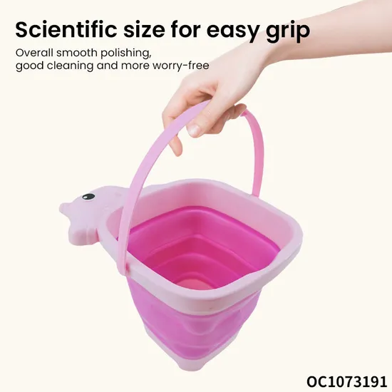 Wholesale Pink Animals Made Foldable Silicone Sand Fun Summer Beach Sand Toys for Kids