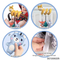 Soft Giraffe Spiral Crib Hanging Toy with Rattle Baby Development Toys Custom Plush Animals Cognition Toys for 6 Month Baby