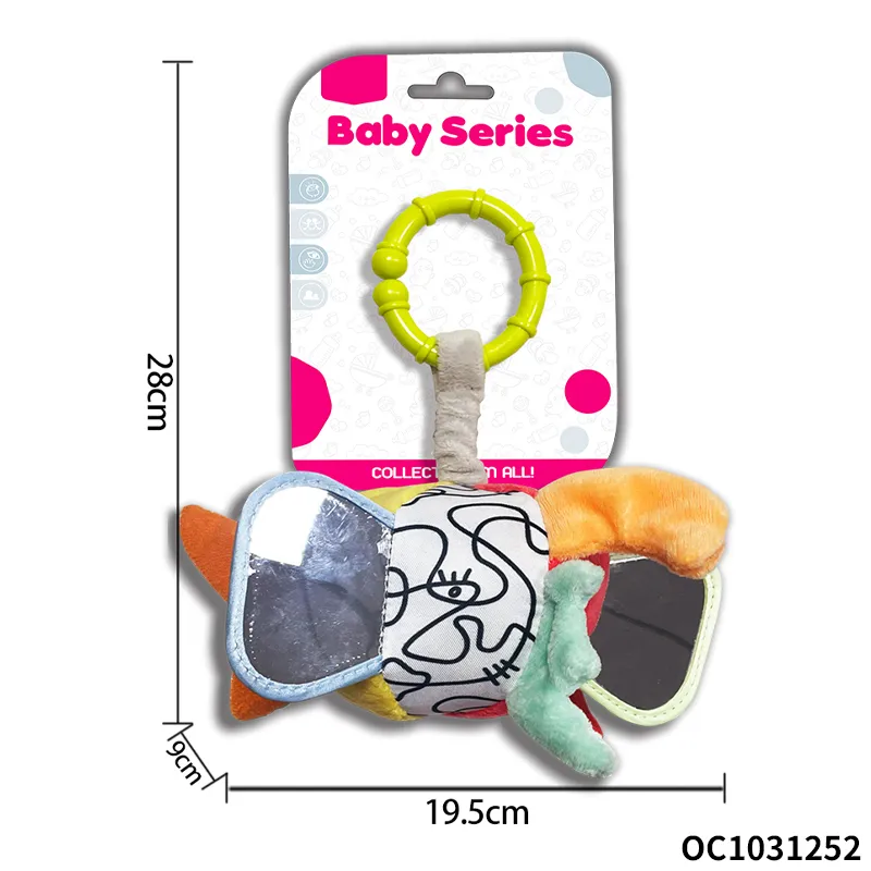 Rattle Ball Plush Stuffed Infant Toys Gift Baby Crib Hanging Rattle Toys Sensory Montessori Soft Balls Toy for Babies Soothing Toys