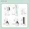Portable Electric Hair Styling Tools Straightener Haircut Kits Kids Hair Salon Beauty Set Beauty Fashion Toys Girls Tool Toys