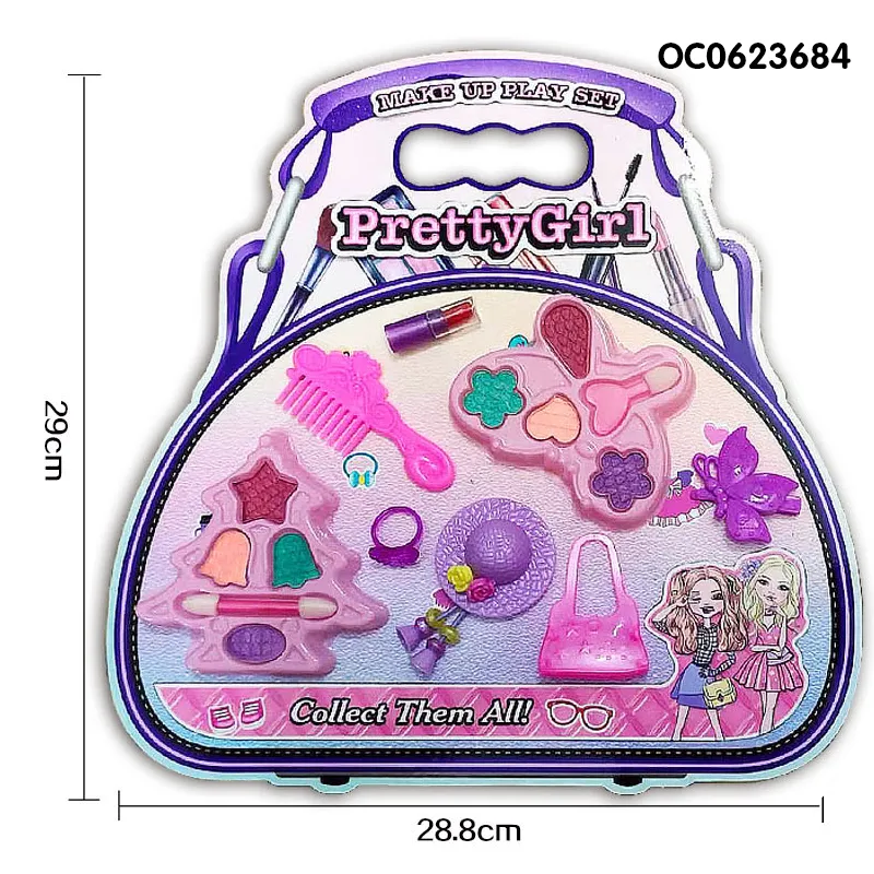 Wholesale Pretend Play Cosmetics Portable Beauty Makeup Beautiful Girl Make up Set Kids Toy