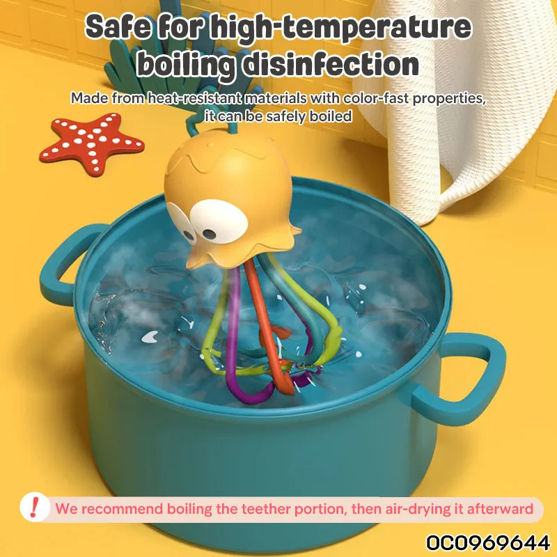 Wholesale Montessori Montessori Lovely Educational Food Grade Silicone Baby Teether Toy