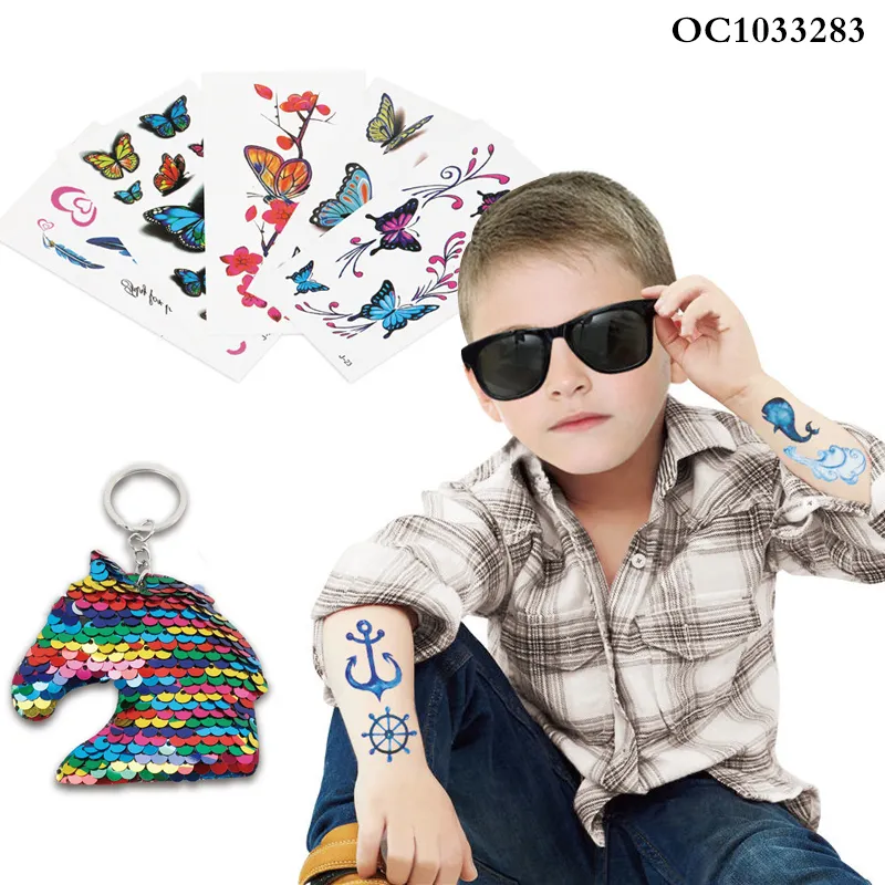 Wholesale Fashion DIY Custom Art Sticker Beauty Makeup with Sparkling Powder Creative Toys for Kids