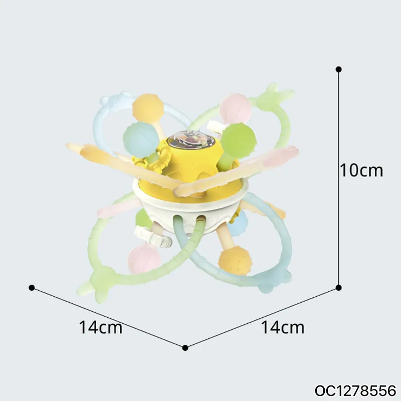 Wholesal Silicone Newborn Baby Gift Set Baby Teether Sensory Toys