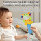 Cute Cow Design Easy Grasping Toys Soothing Soft Plush Baby Educational Hand Rattles Toys with Soft Toy Animal Head Design