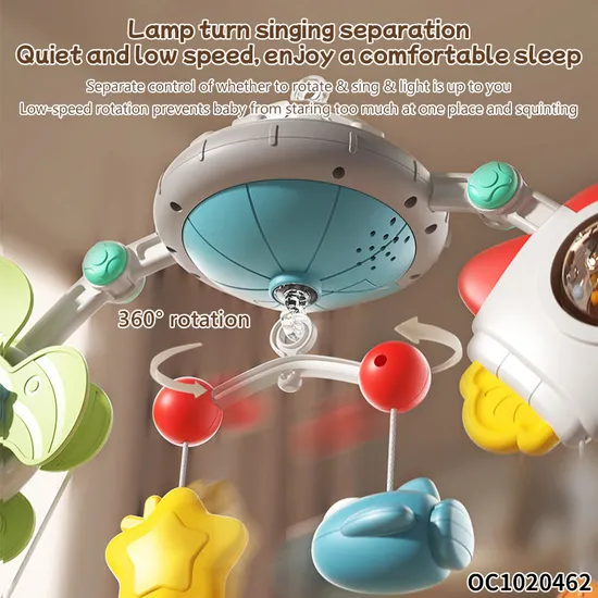 Wholesale Rattle Plastic Baby Teether Toys with Music for Sleeping