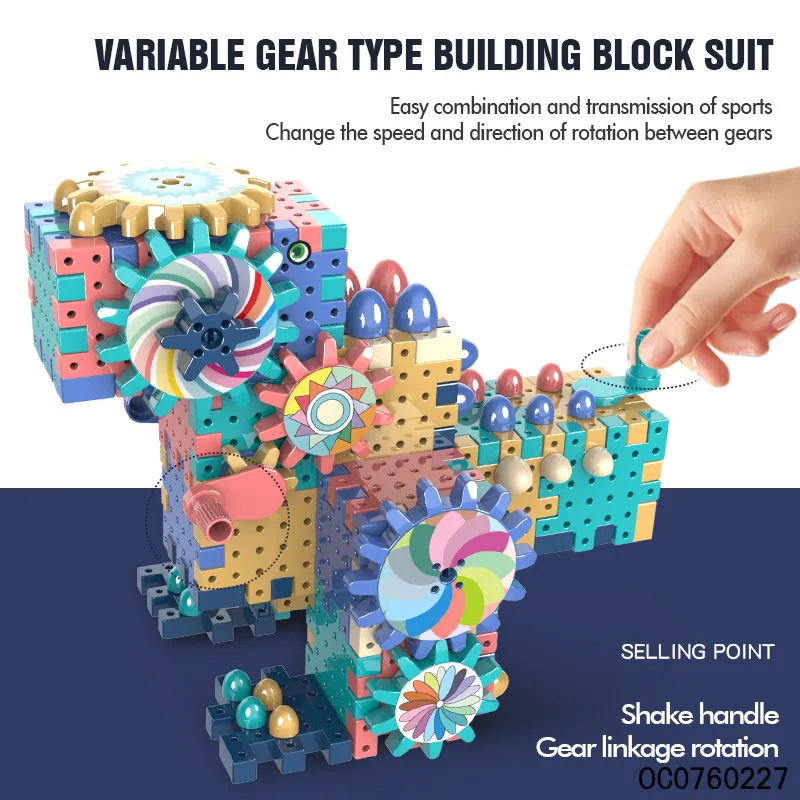 Wholesale Montessori Kids 140PCS DIY Educational Small Plastic Blocks Building Set Toy