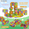 Wholesale Montessori Educational Handmade DIY Plastic Building Blocks Toys for Kids