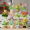 Wholesale Montessori Educational 202PCS Plastic Flower Popular DIY Handmade Building Block Sets Toy