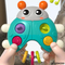 Push Pull Finger Training Handheld Electronic Games Silicon Toys Rattle Animals for Baby Hand Eye Coordination Toy with Light Sound