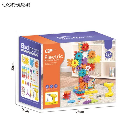 Wholesale Montessori DIY Educational Popular DIY Building Block Plastic Toy