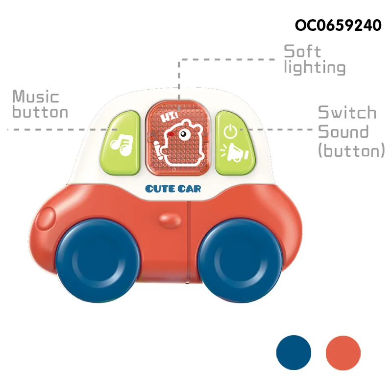 1 Year Old Baby Hand Rattle Montessori Toys Plastic Car Key Game Musical Toy