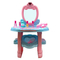 Wholesale Girls Plastic Beauty Fashion Cosmetic Mirrored Dressing Table Pink Kids Play Makeup Toy