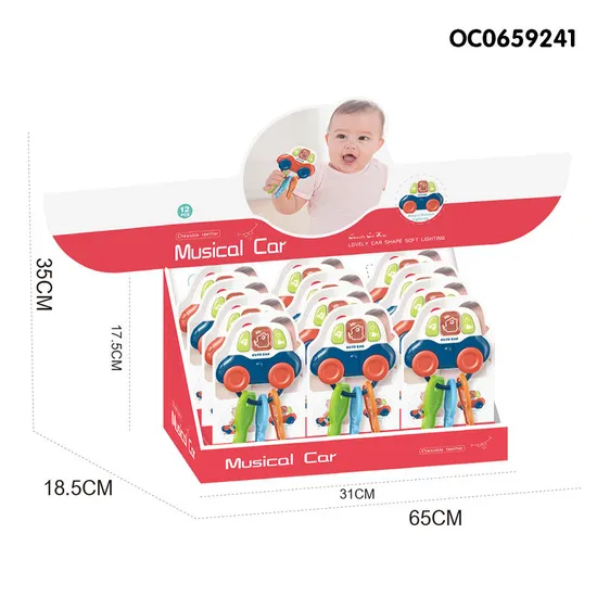 Montessori Toys Plastic Car Key for Baby Hand Rattle Toy