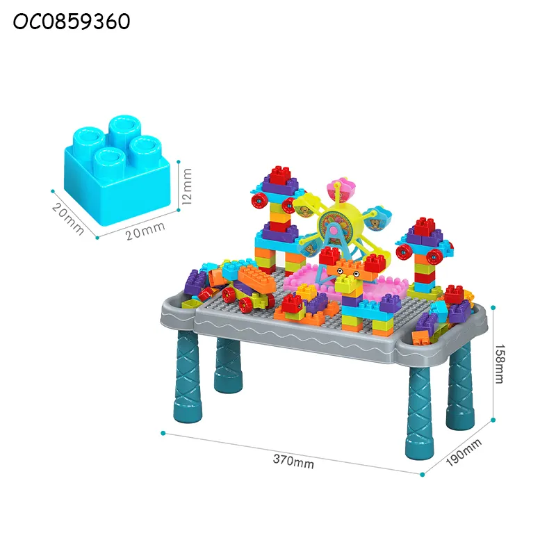 Wholesale Montessori Educational 40PCS Children's Plastic Building Blocks Sets Table Toy