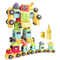 Wholesale Montessori Plastic Hand Educational Dinosaur Popular DIY Building Block Toy