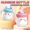 Cartoon Nursing Bottle Design Baby Rattle Plastic Electric Montessori Sensory Toys with Light up and Music