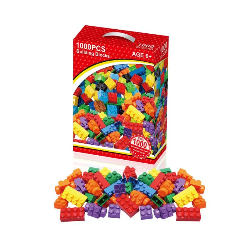 Wholesale Educational Montessori Colorful 3D DIY Mini Puzzle Building Block Bricks Set Toy for Kids
