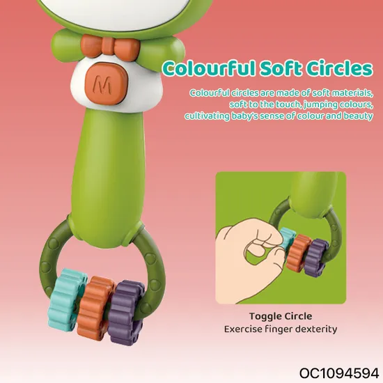 Electronic Music Children and 10months Old Baby Sensory and Education Gift Brain Development Noise Maker Rattle Hand Grip Toy