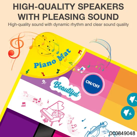 Wholesale Children Montessori Musical Instruments Piano Light-up Keyboard Electronic Toy for Kids