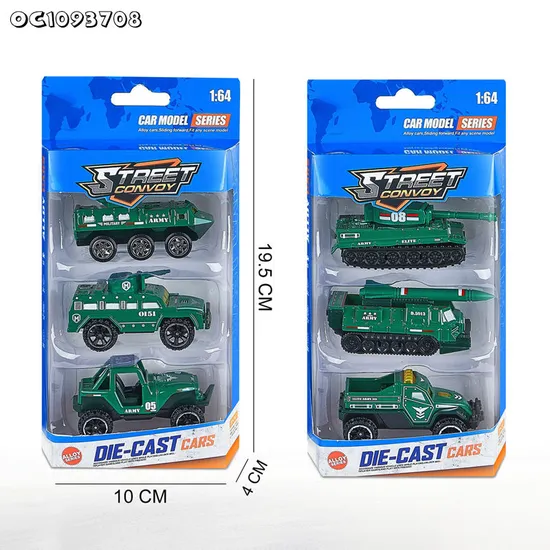 Wholesale 1: 64 Scale Diecast Construction Models Freewheel Cars Green Metal Vehicle Toy for Hot Selling