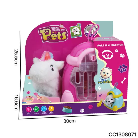 Wholesale Customized Walking Pretend Play Pet Custom Cute White Plush Electric Rocking Horse Stuffed Animal Toy