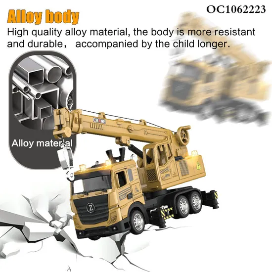 Wholesale Diecast Model Engineering Car Toy Series Alloy Model Scale Trucks with Light Sound
